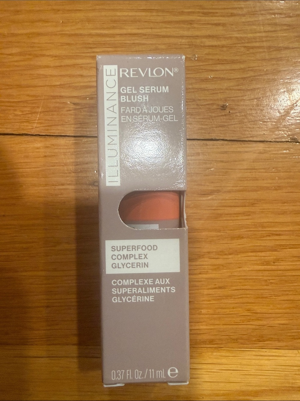 Revlon ILLUMINANCE gel serum blush color 130 beaming coral size 0.37fl oz